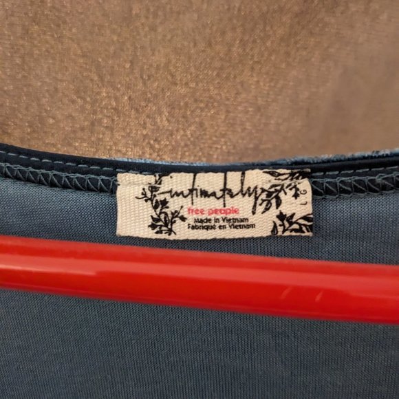 Free People Teal and/or Silver Don't You Wish Velvet Bodysuit (Large/US10/US12) - Picture 8 of 14